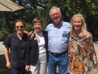 CDFA Secretary Karen Ross Ross (second from left) at Iron Horse Vineyards in Sebastopol for an Earth Day celebrations on Sunday, April 23. Other in the photo, from left, are chef Traci Des Jardins, Stacey Sullivan of Sustainable Conservation, and Joy Sterling, president of Iron Horse and a member of the California State Board of Food and Agriculture. 