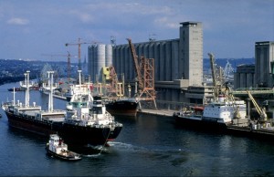 Ships in a port