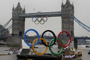 An Olympics monument in London