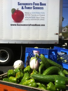 Vegetables at the Sacramento Food Bank