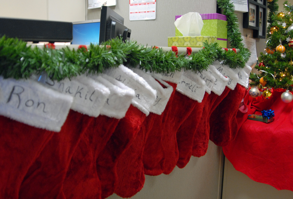 Stockings for every elf at the CDFA Audits Office
