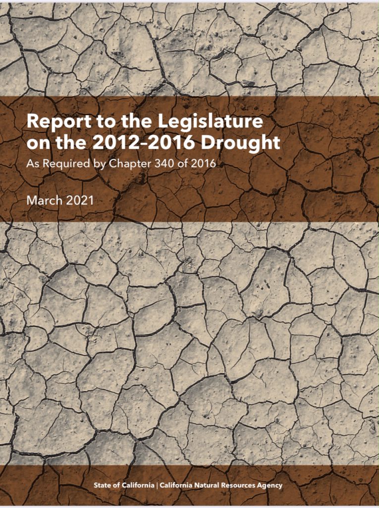 Cover of drought report to the legislature