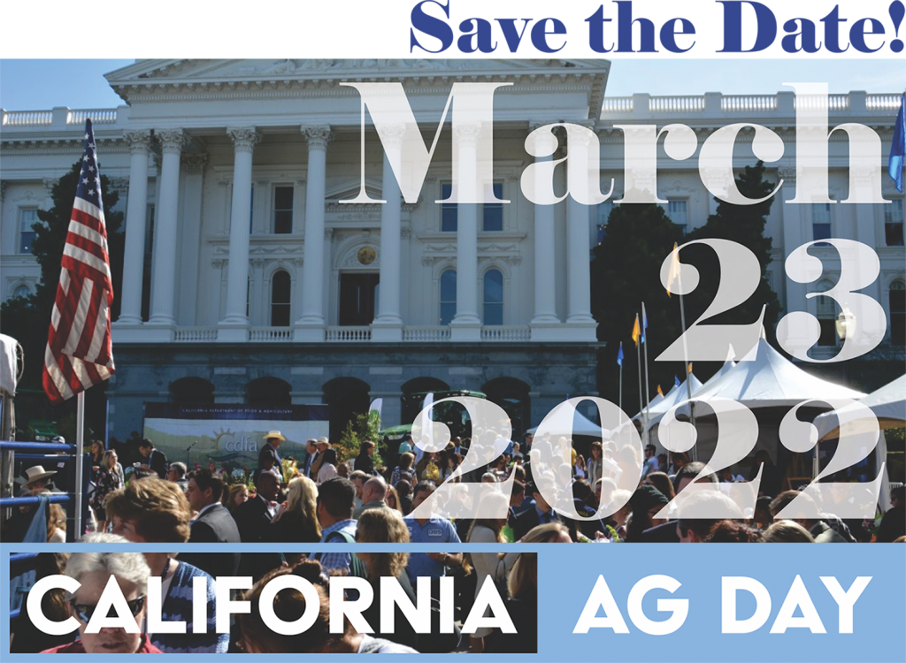 Ag Day is Coming! Save the Date March 23 CDFA's Planting Seeds